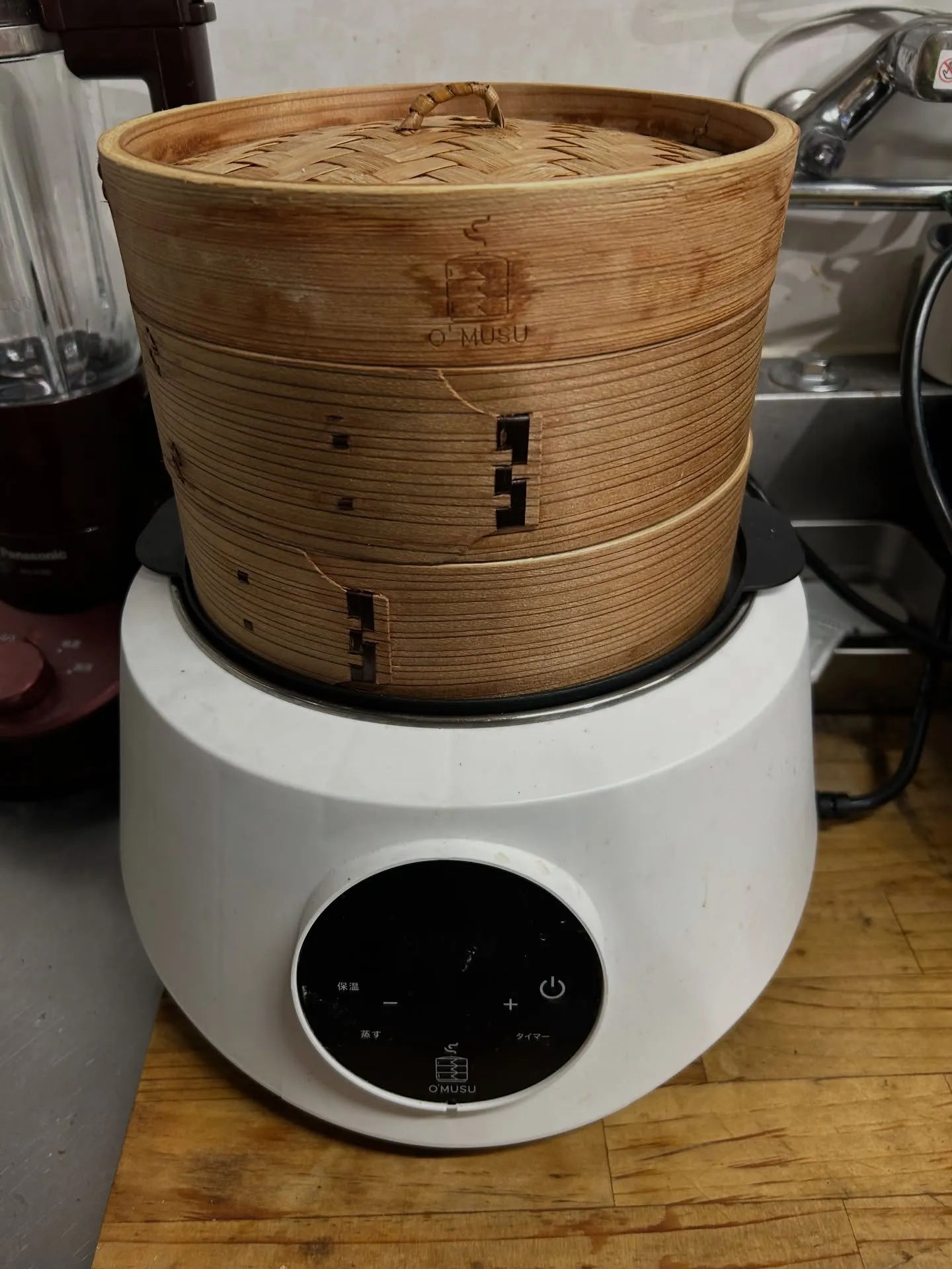 蒸し器導入しました!