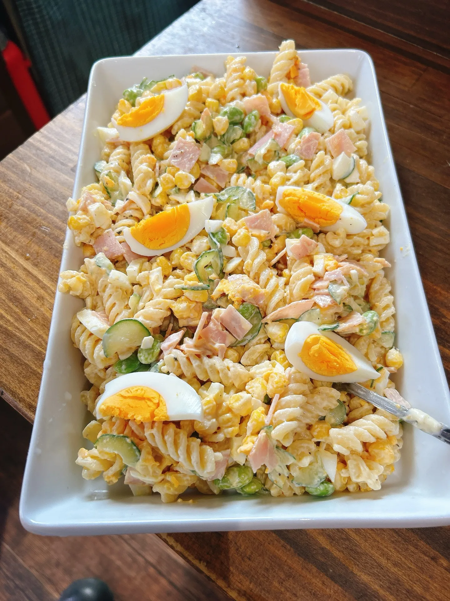 マカロニサラダ出来ました！