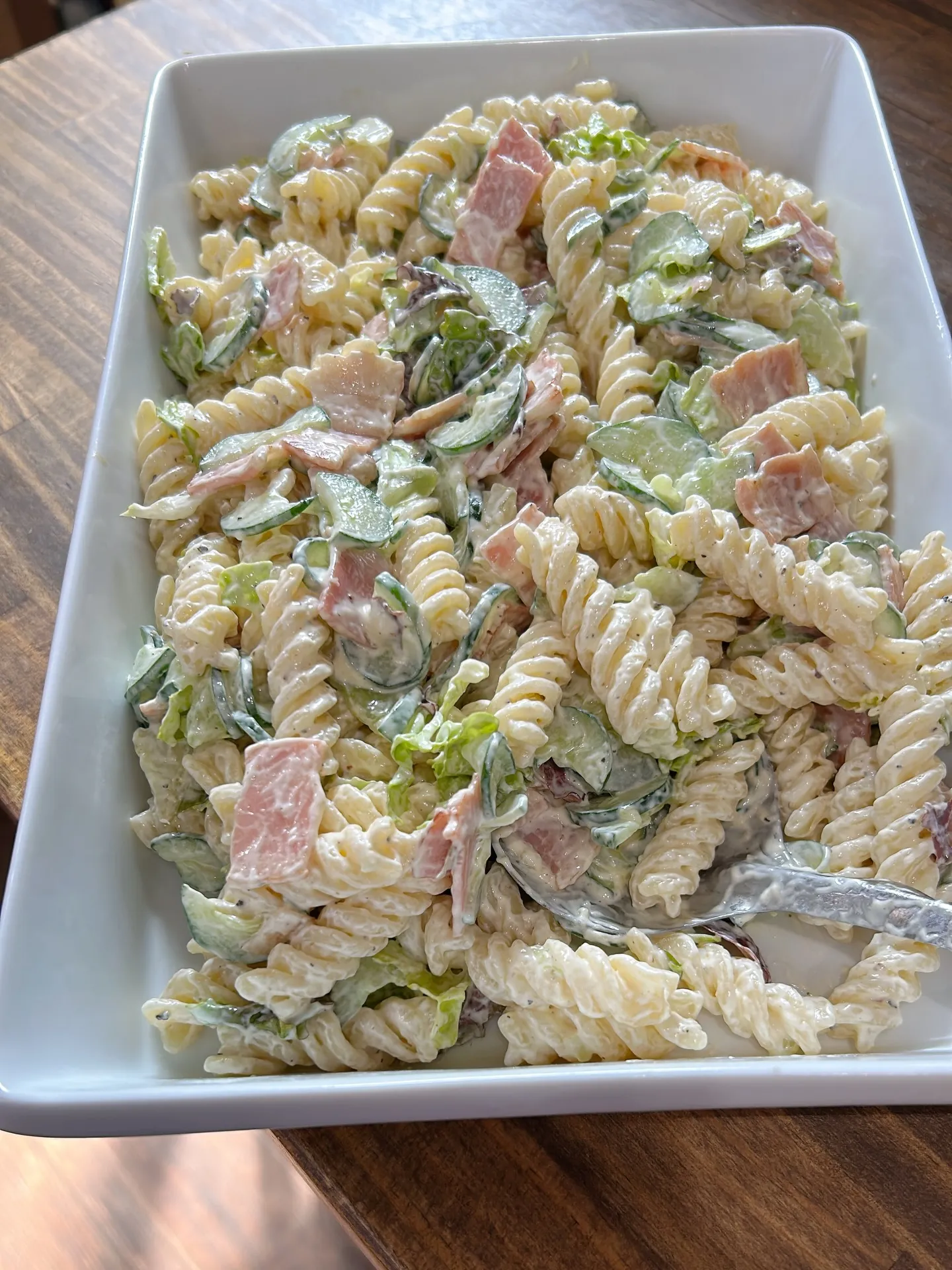 マカロニサラダできました!