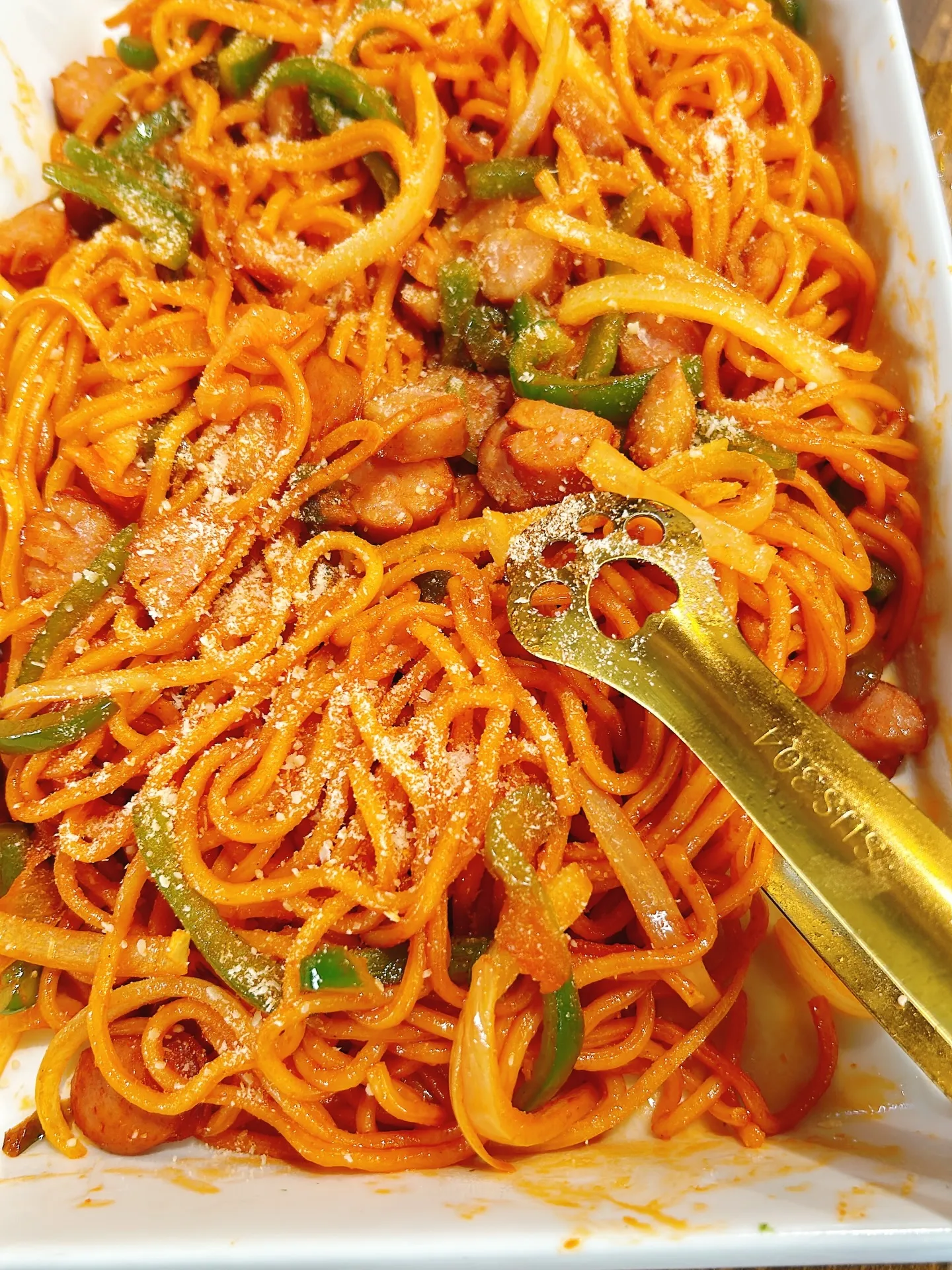 もっちりナポリタン出来ました!