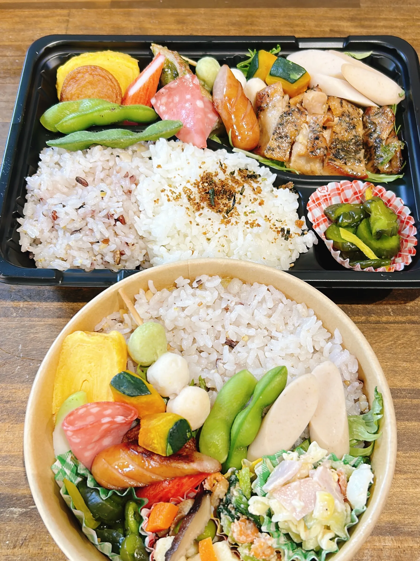 お弁当出来上がっています!